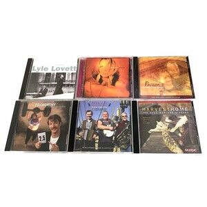 Lot of 6 Music CDs Featuring Country and Folk Music